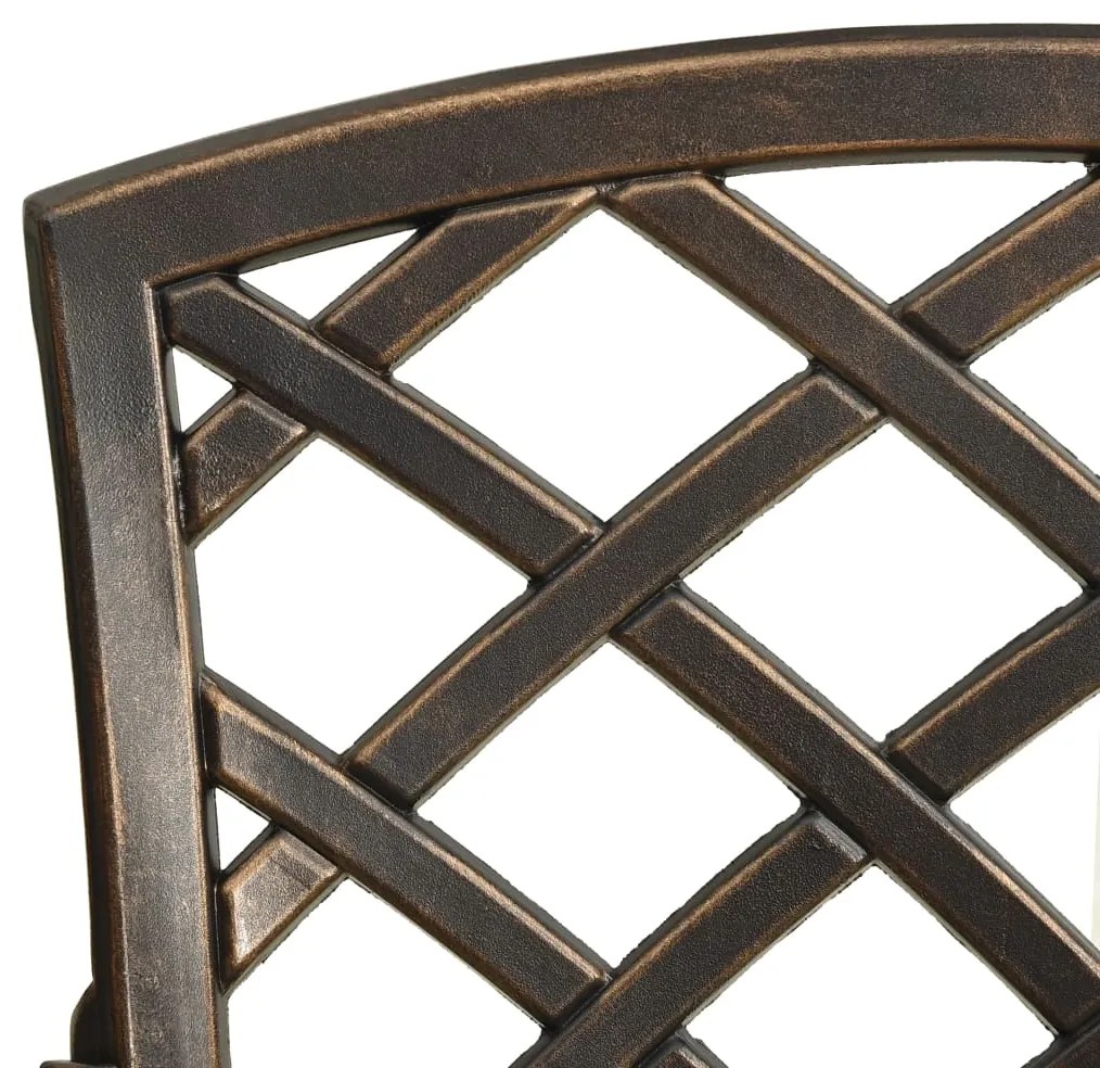 5 pcs conjunto bistrô alumínio fundido bronze