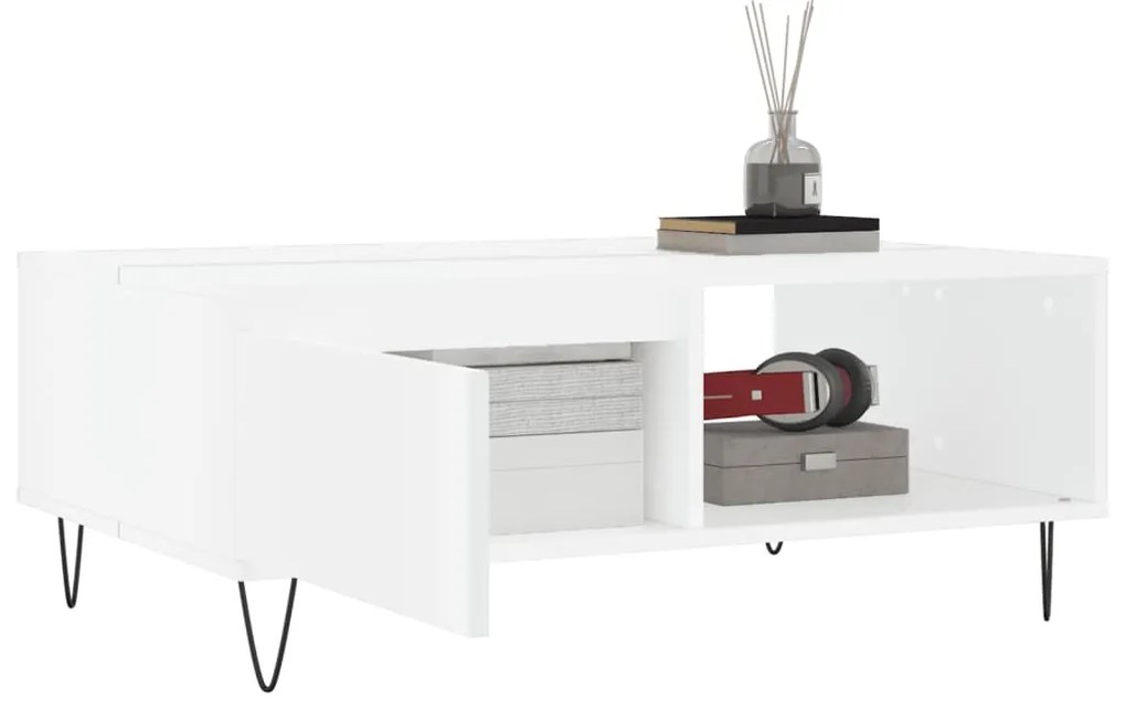 Mesa de centro 90x60x35 cm derivados de madeira branco