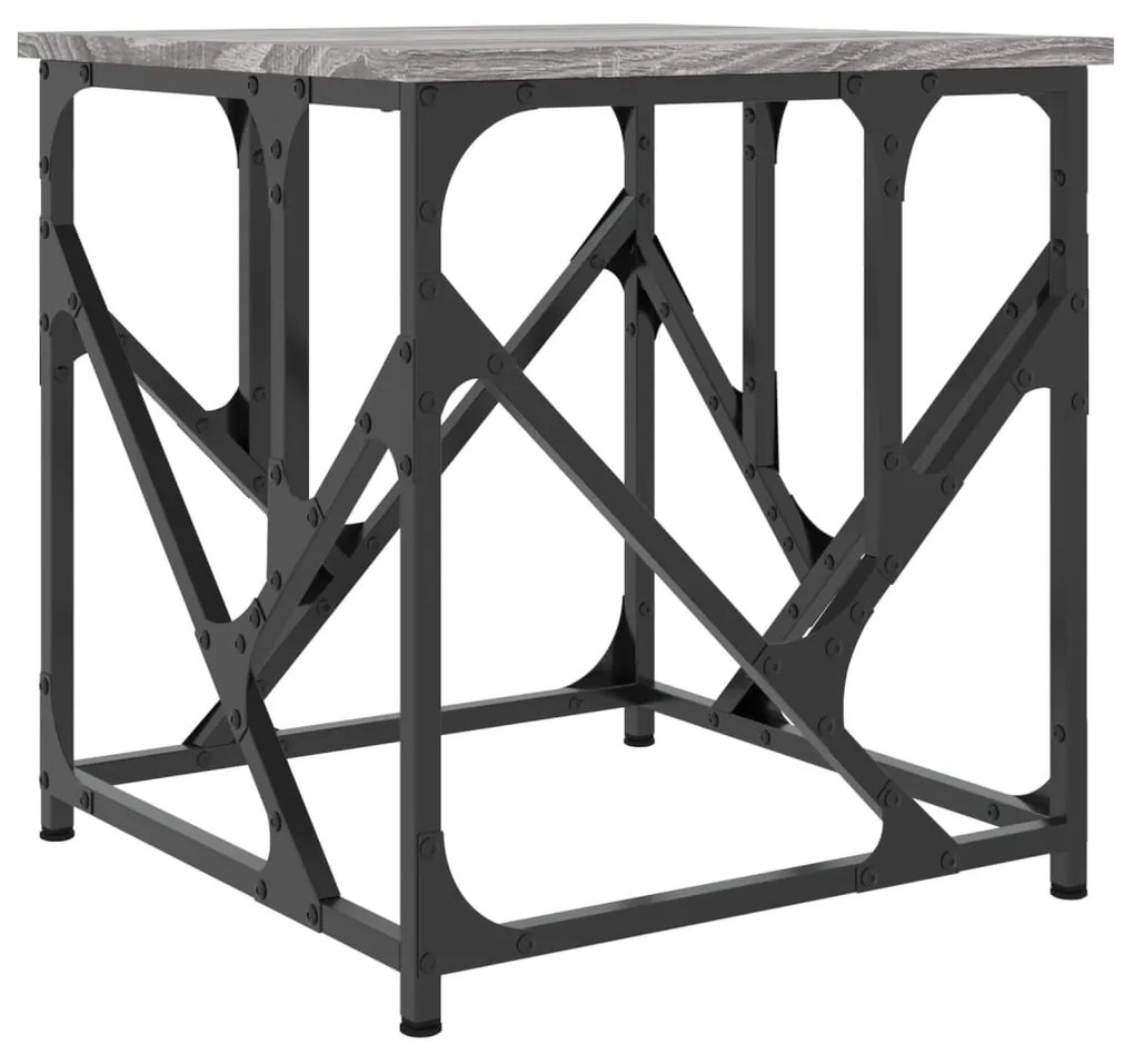 Mesa de centro 45x45x47,5 cm derivados de madeira cinza sonoma