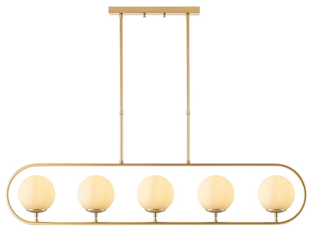 Candeeiro Chandelier Jewel – Dourado Brilhante – 122 x 15 cm