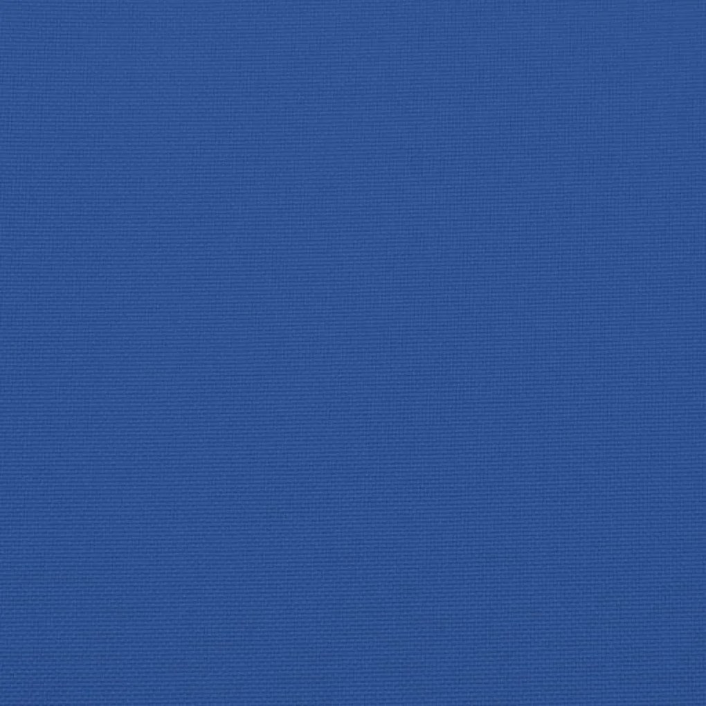 Almofadões de cadeira 6 pcs 40x40x7 cm tecido oxford azul