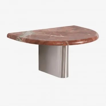 Pack De 2 Mesas De Cabeceira Flutuantes 40x30 Cm Mayeli Mármore Vermelho Chigan - Sklum