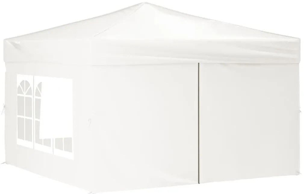 Tenda para festas dobrável com paredes laterais 3x3 m branco