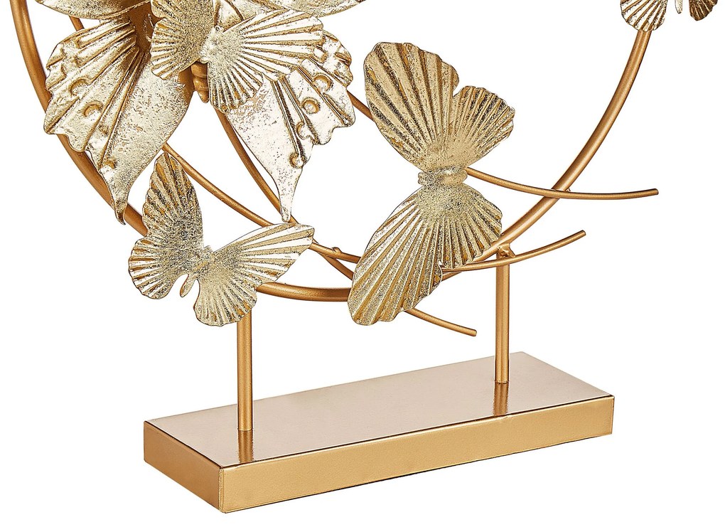 Figura decorativa em metal dourado 48 cm BERYLLIUM Beliani
