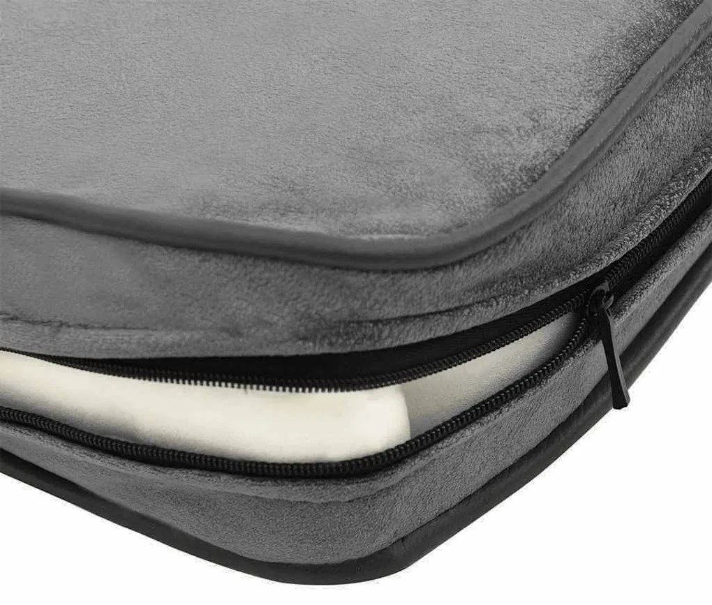Sofá para cães 72x45x30 cm pelúcia cinzento-escuro