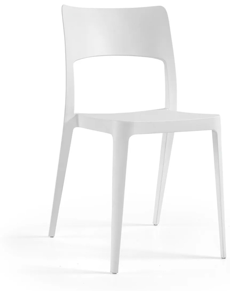 Cadeira Vanity Branca - Polipropileno - Conjunto com 4 unidades