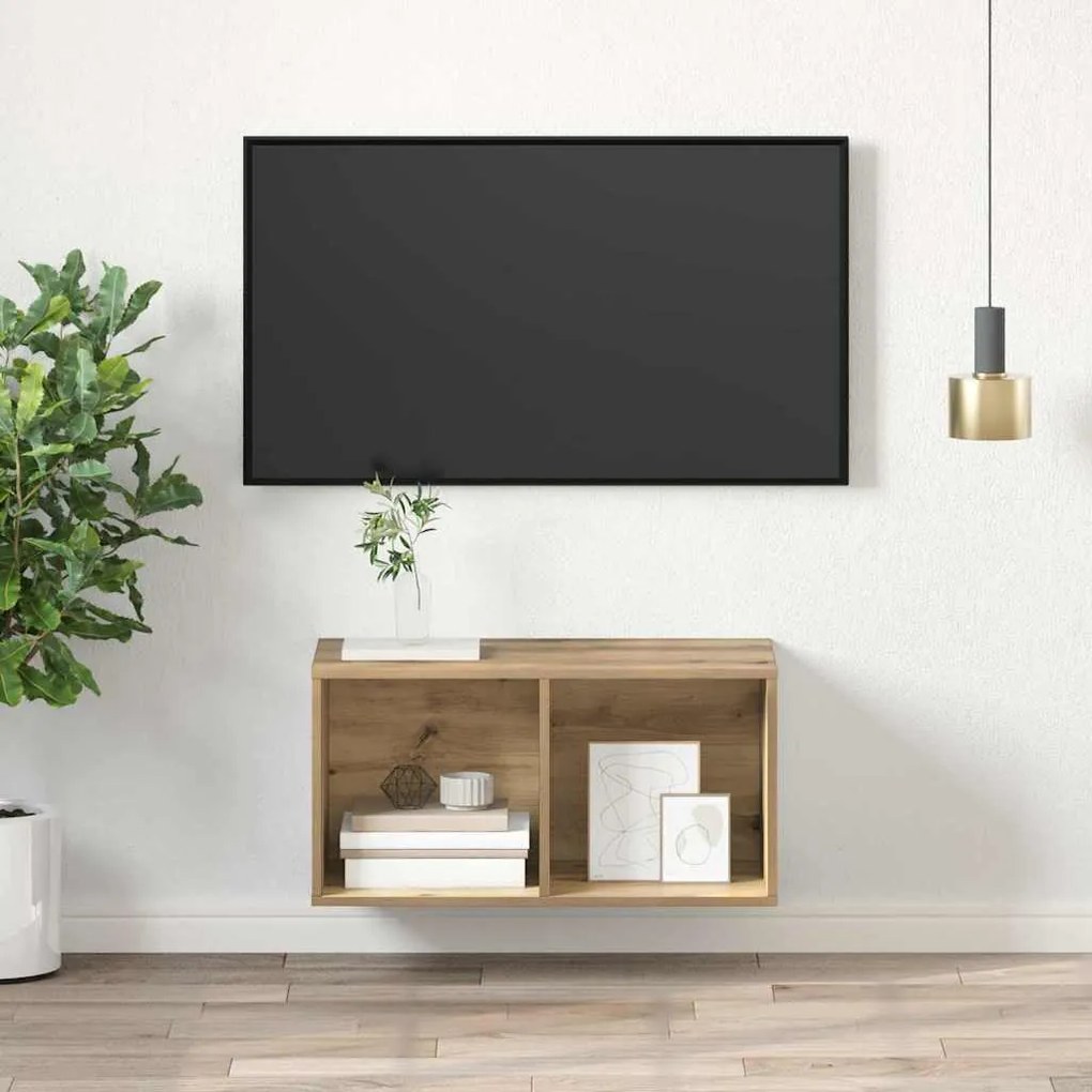 Gabinete para TV carvalho artisiano 37 x 37 x 72 cm