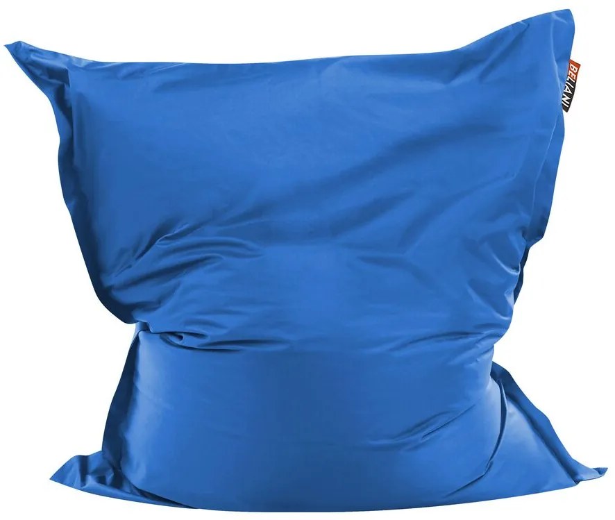 Pufe almofada azul 140 x 180 cm FUZZY Beliani