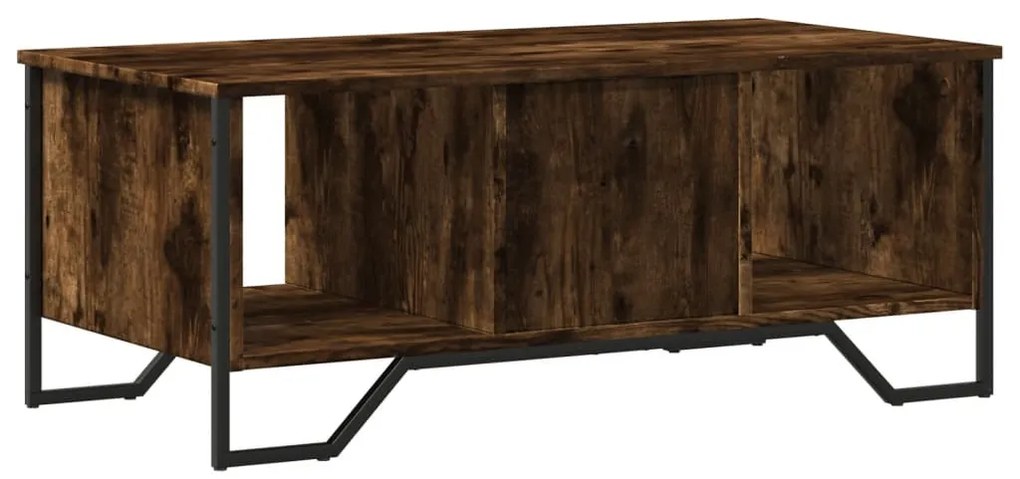 Mesa de centro 100x51x40 cm derivados madeira carvalho fumado