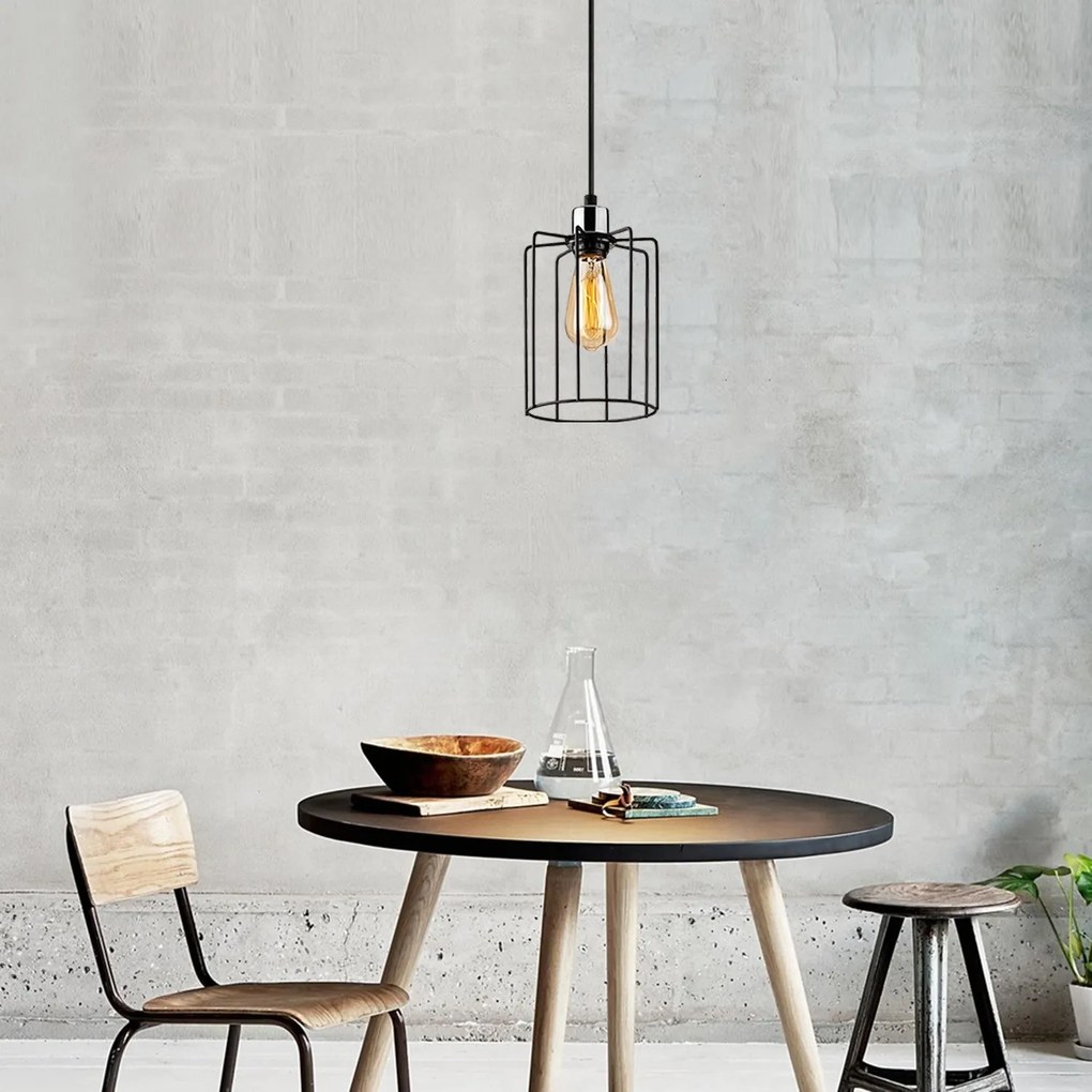 **** Candeeiro Tel – Preto – 76 x 16 cm

**