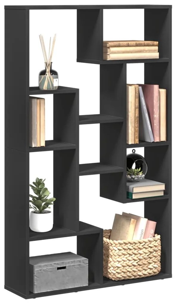 vidaXL Estante 72x20x120 cm derivados de madeira preto