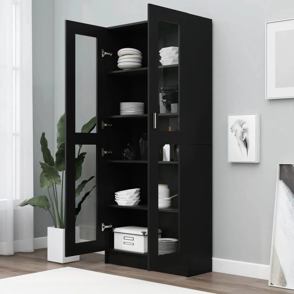 Vitrine Real de 185cm - Preto - Design Moderno