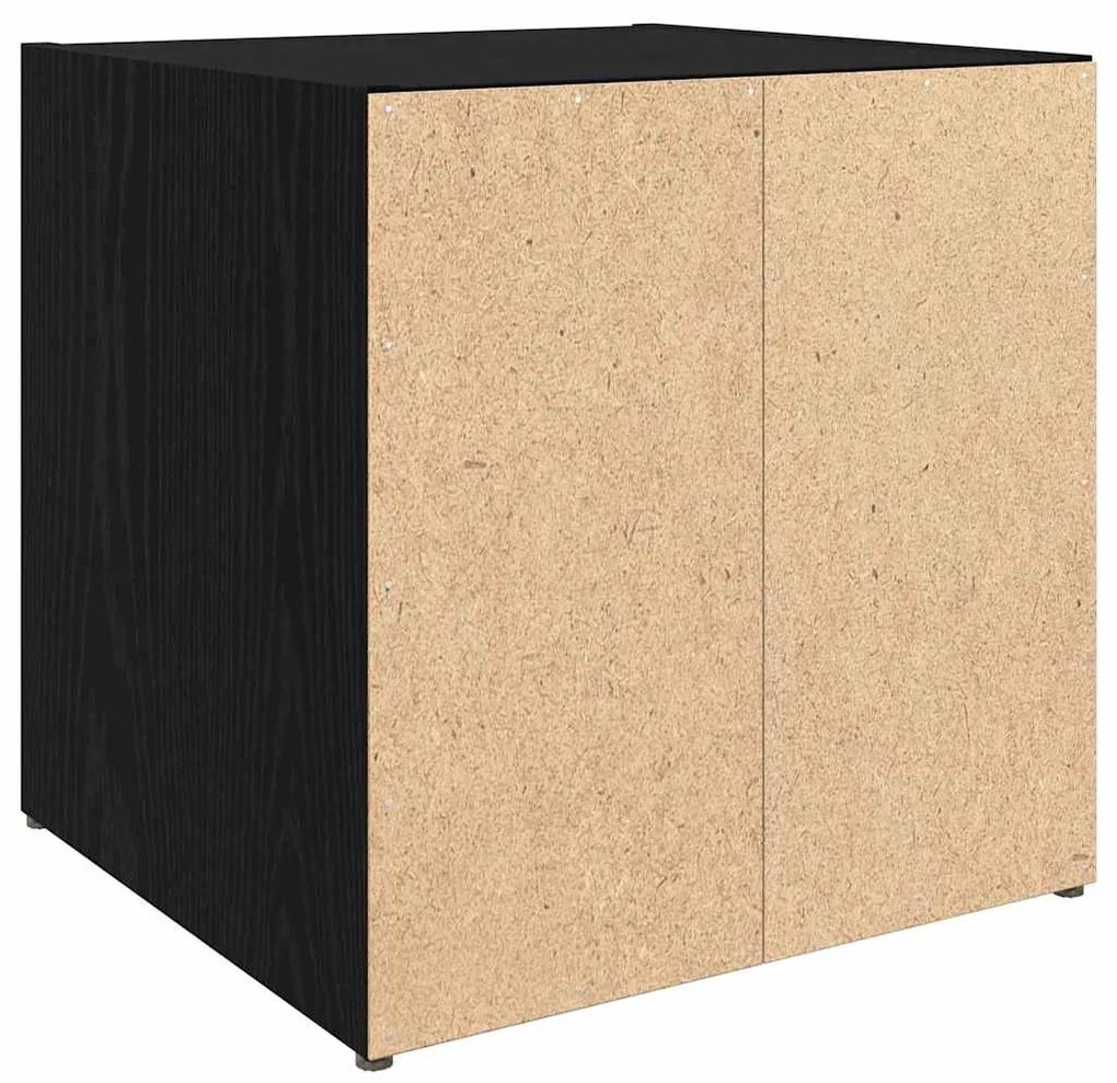 Armários de TV - 4 pcs, Carvalho Preto, 37x35x37 cm, Madeira de Engenh