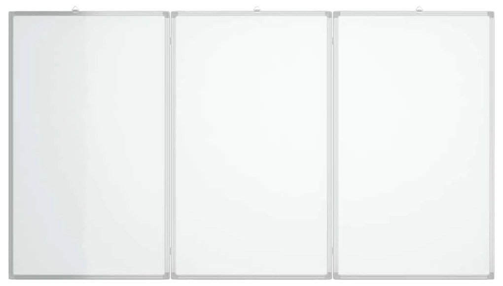 Quadro branco magnético dobrável 120x80x1,7 cm alumínio