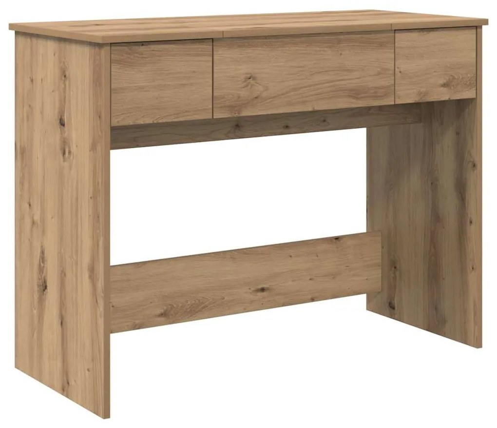 mesa de tocador com espelho Carvalho Artesanal 100x45x76 cm