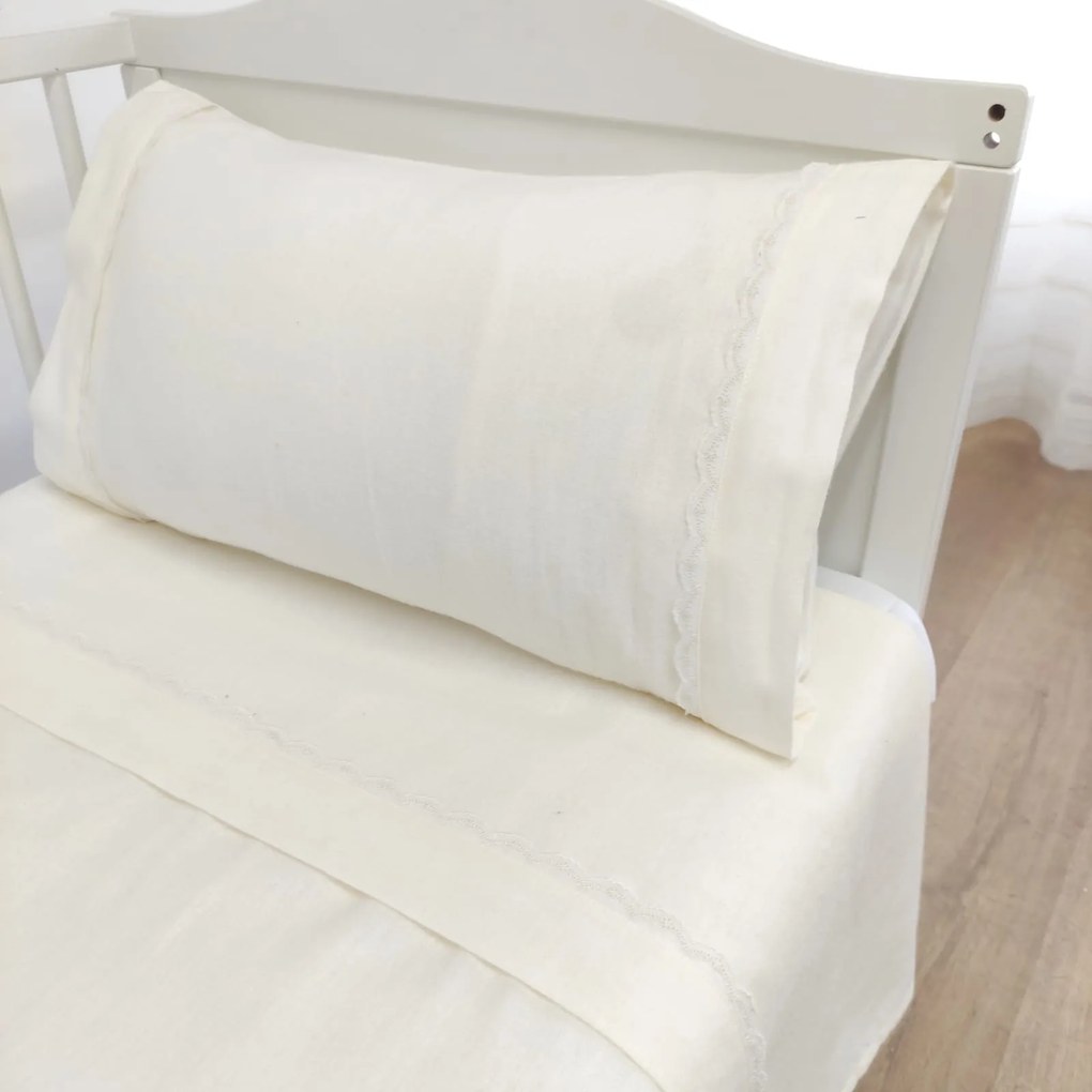 Jogo de Cama Bebé Flanela Pérola Sintra