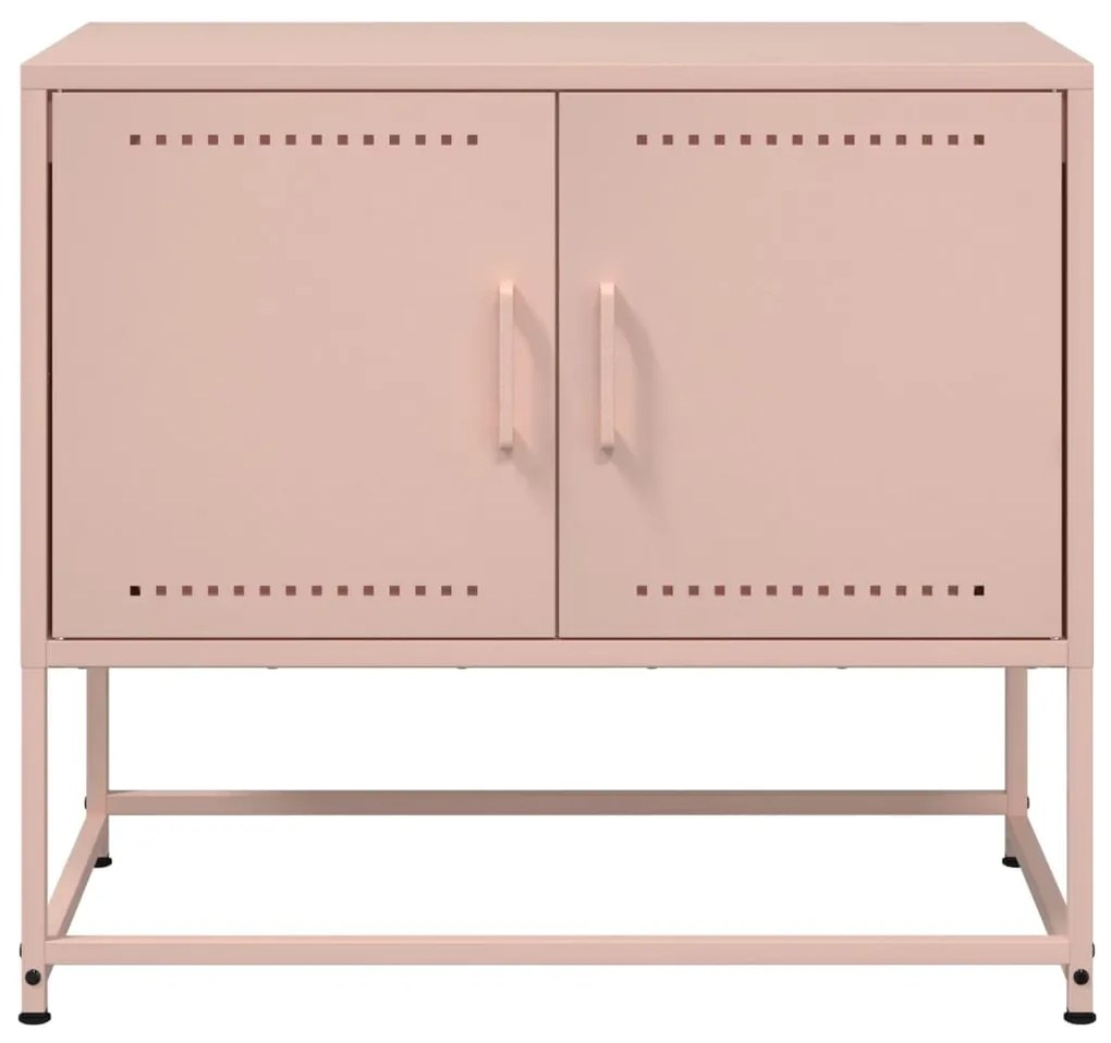 Móvel de TV 68,5x39x60,5 cm aço rosa