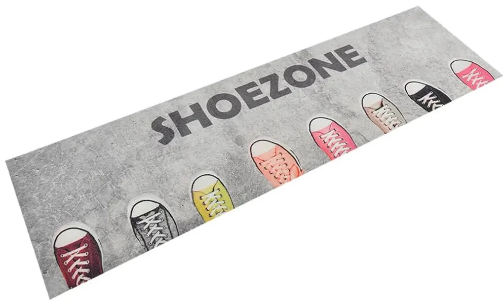 Tapete de cozinha lavável 45x150 cm veludo padrão shoezone