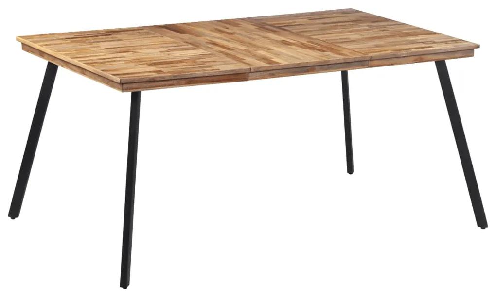 Mesa de jantar 169x98,5x76 cm madeira de teca maciça