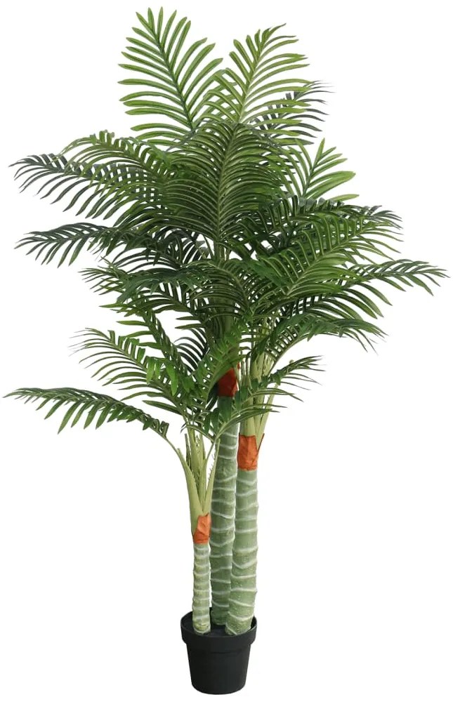 Palmeira artificial com 3 troncos 180 cm PP verde
