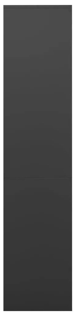 Armário de escritório 90x40x180 cm aço antracite