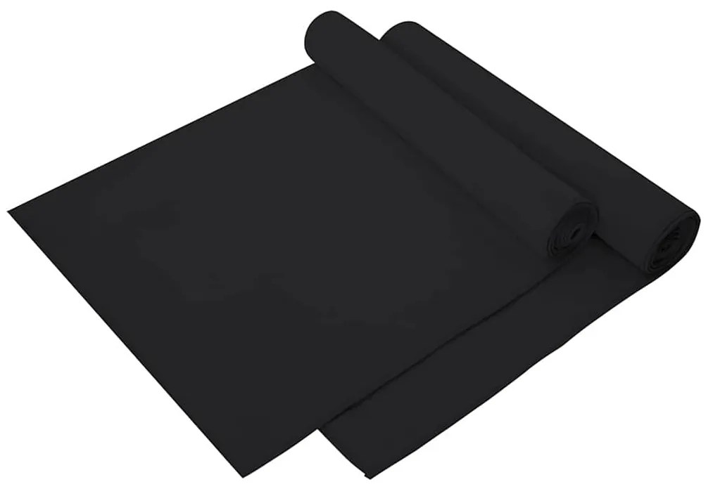 vidaXL Toalhas Esportivas 2 pcs Preto 140 x 70 cm