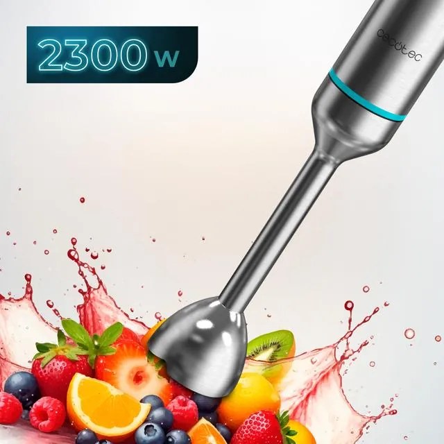 Varinha mágica Power Pulsar 2300MAX com potência máxima de 2300 W, tecnologia Crossblades com lâminas de 4 folhas com revestimento de titânio preto, p
