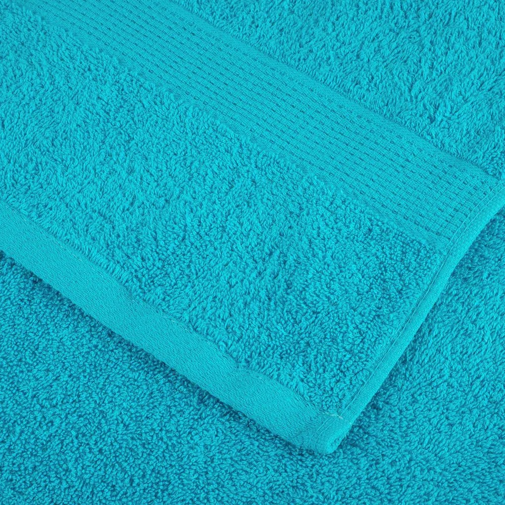 Toalhas de mãos premium SOLUND 10pcs 30x30cm 600 g/m2 turquesa