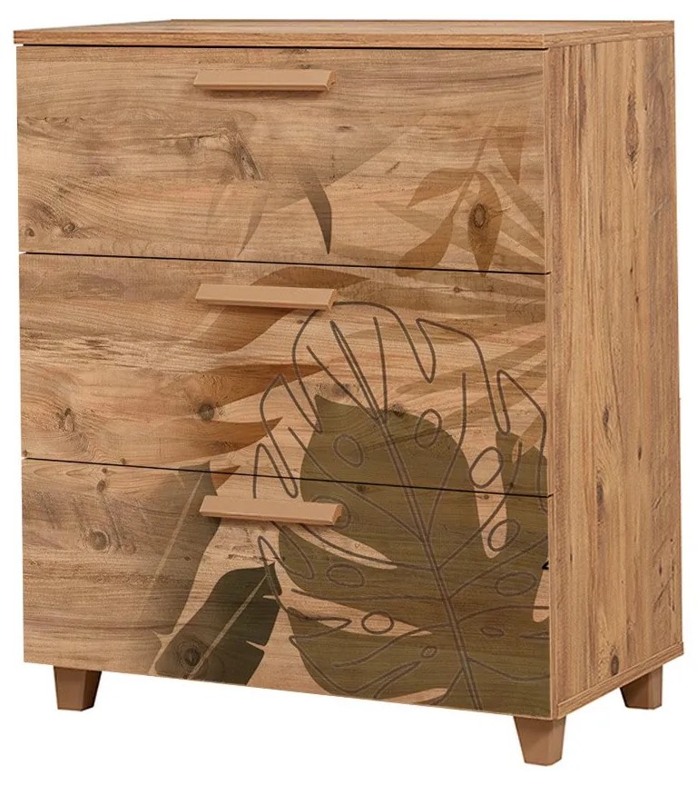 Cômoda Leva Gravis – Pinho Atlântico – 80 cm x 95 cm x 43 cm