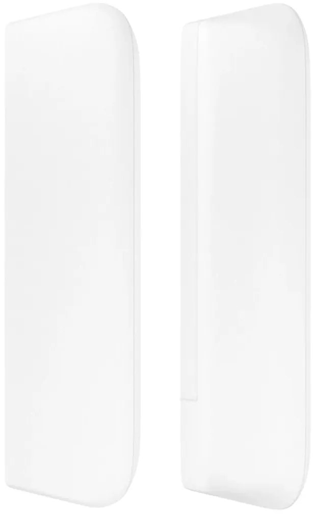 Cabeceira cama c/ abas couro artificial 103x16x78/88 cm branco