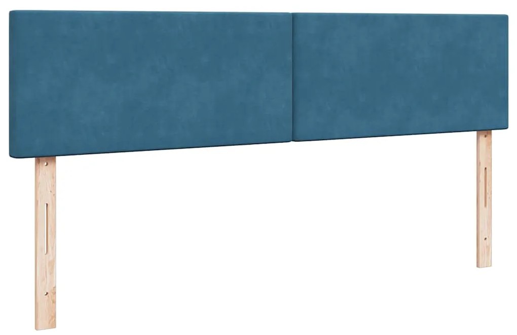 Estrutura de cama otomana com colchão 200x200 cm azul escuro