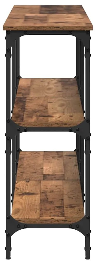Mesa de Console Madeira Antiga 200x29x75 cm Engenharia