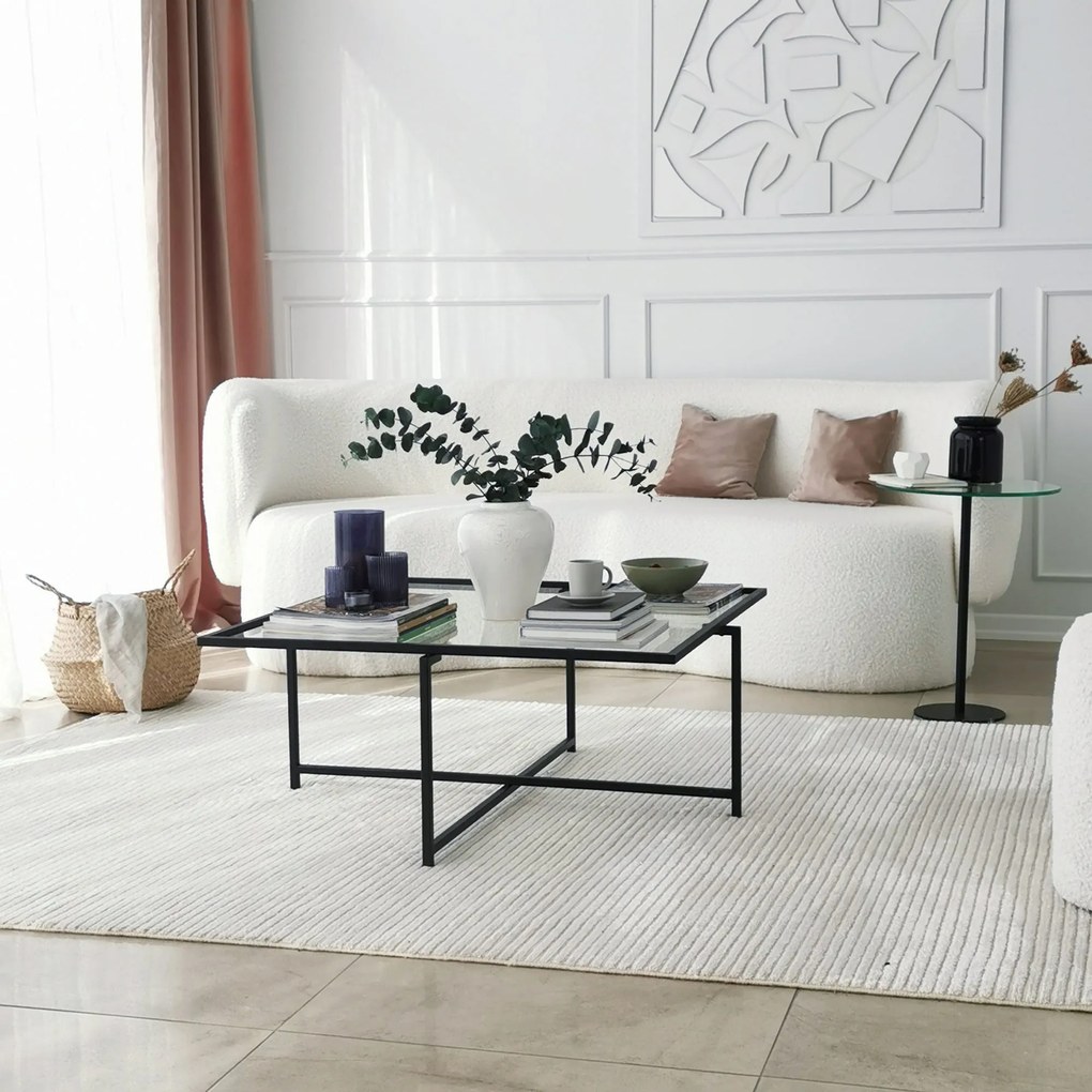 Mesa de Centro Sun S408 – Preto – 85x35x85 cm