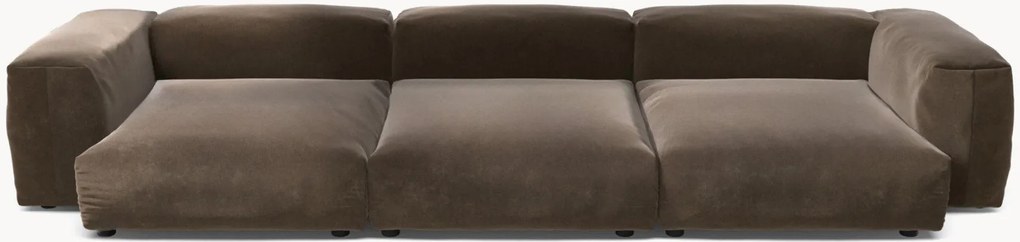 Sofá modular em veludo Vetsak (4 lugares)