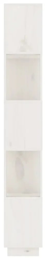 Estante/divisória 51x25x163,5 cm pinho maciço branco