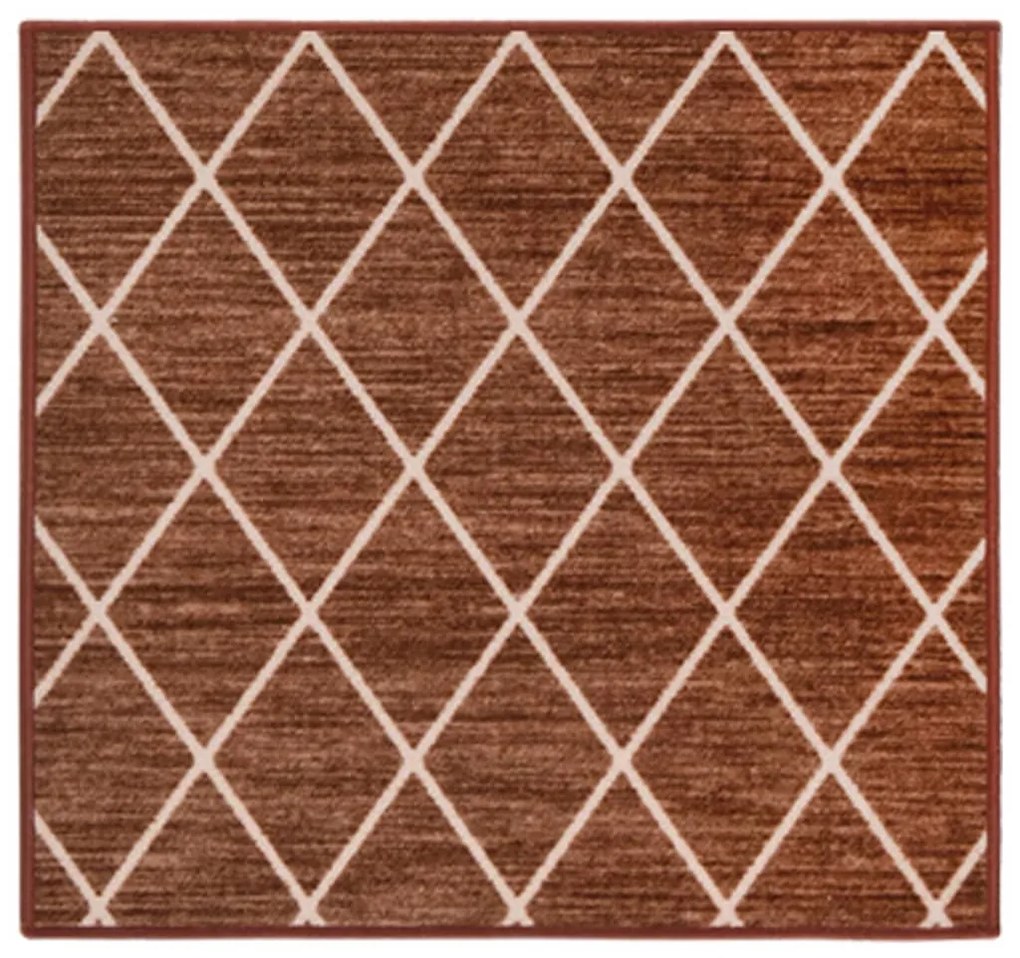 vidaXL Tapete/passadeira 80x100 cm castanho-escuro