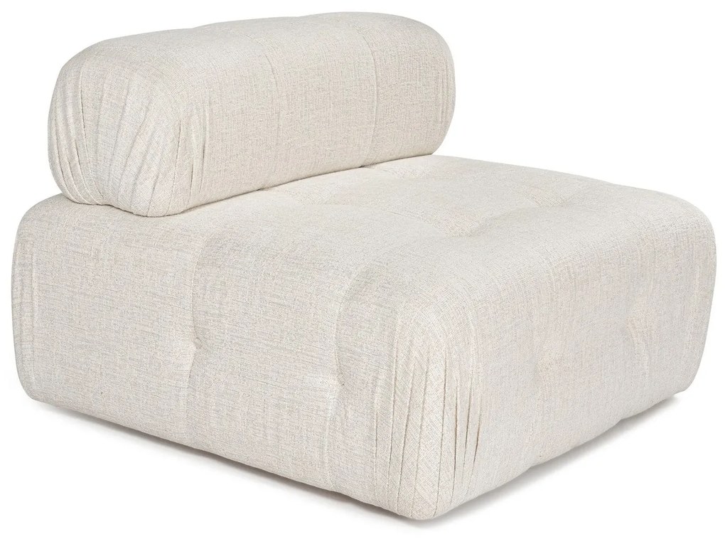 Sofá de 1 Lugar Doblo – Creme – 100x100x80 cm