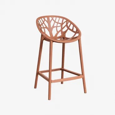 Banqueta Alta Em Polipropileno Ores Ferrugem & ↑65 Cm - Sklum