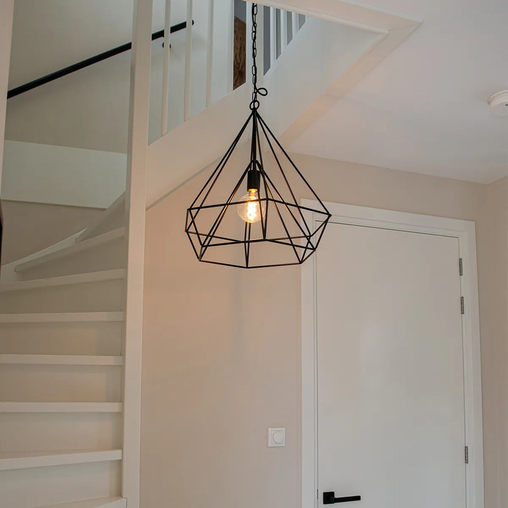 Candeeiro de suspensão escandinavo preto - Karkass