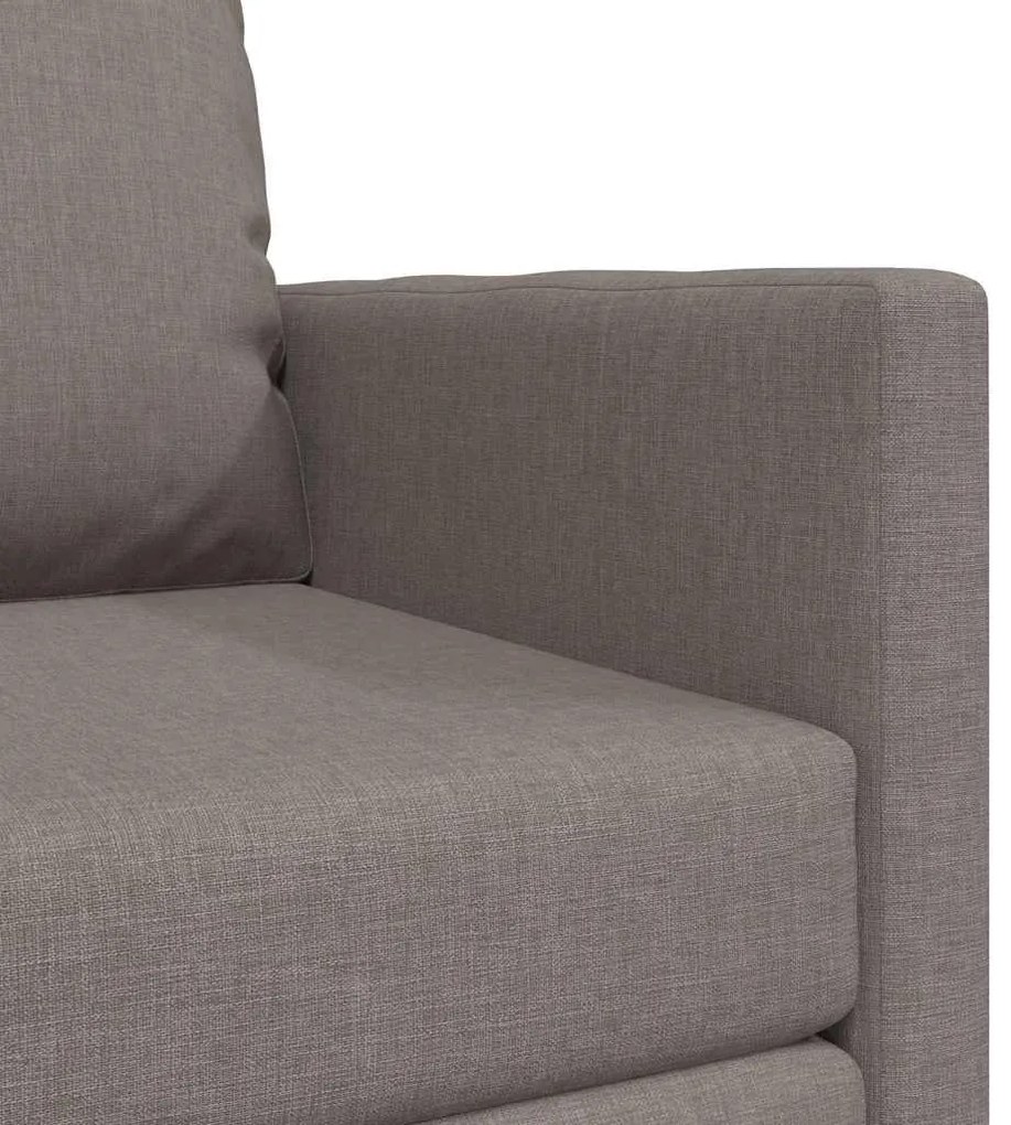 Sofá Cama de Chão 2 em 1 Taupe 74x77x81 cm Tecido