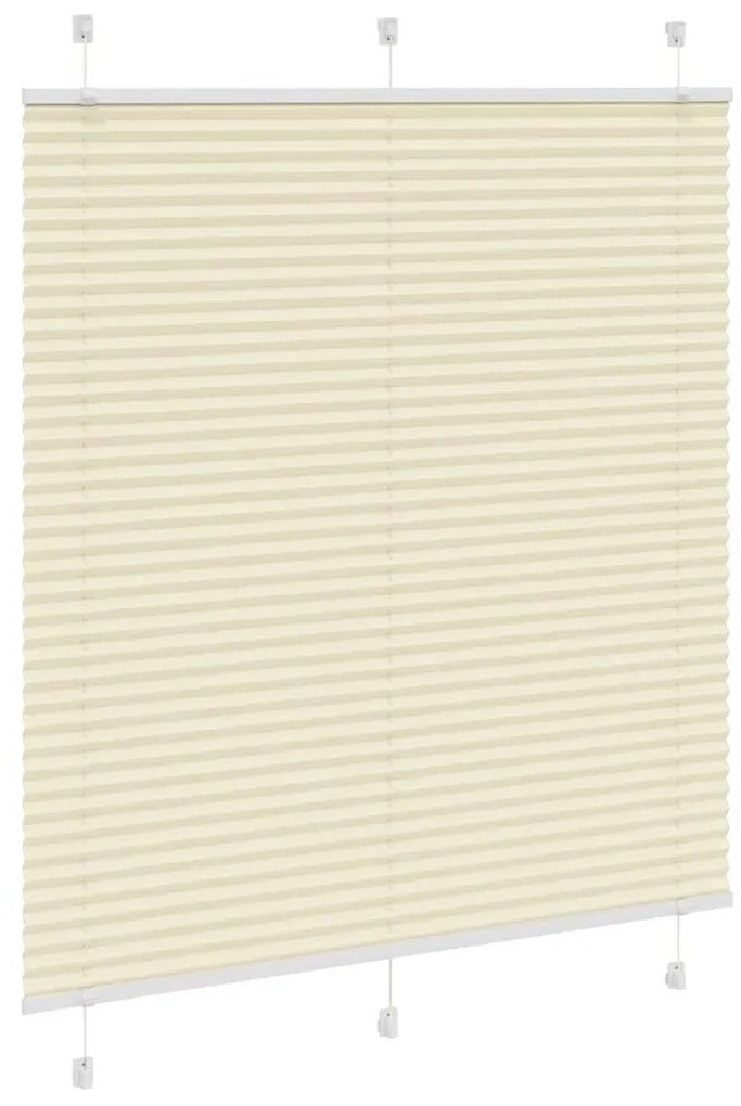 Plissado Cego Creme 115x150 cm Largura Tecido 114,4cm Poliéster