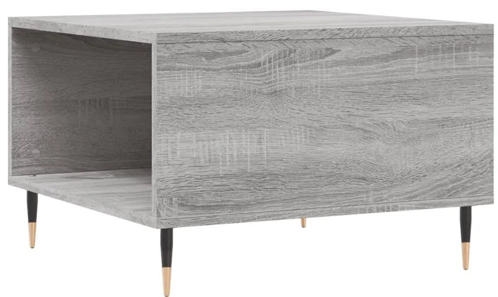Mesa de centro 55x55x36,5 cm derivados de madeira cinza sonoma