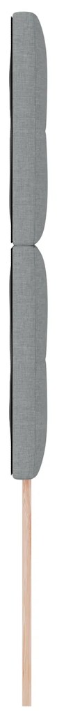 Cabeceira Estofada Tufted Cinza Claro 80 cm