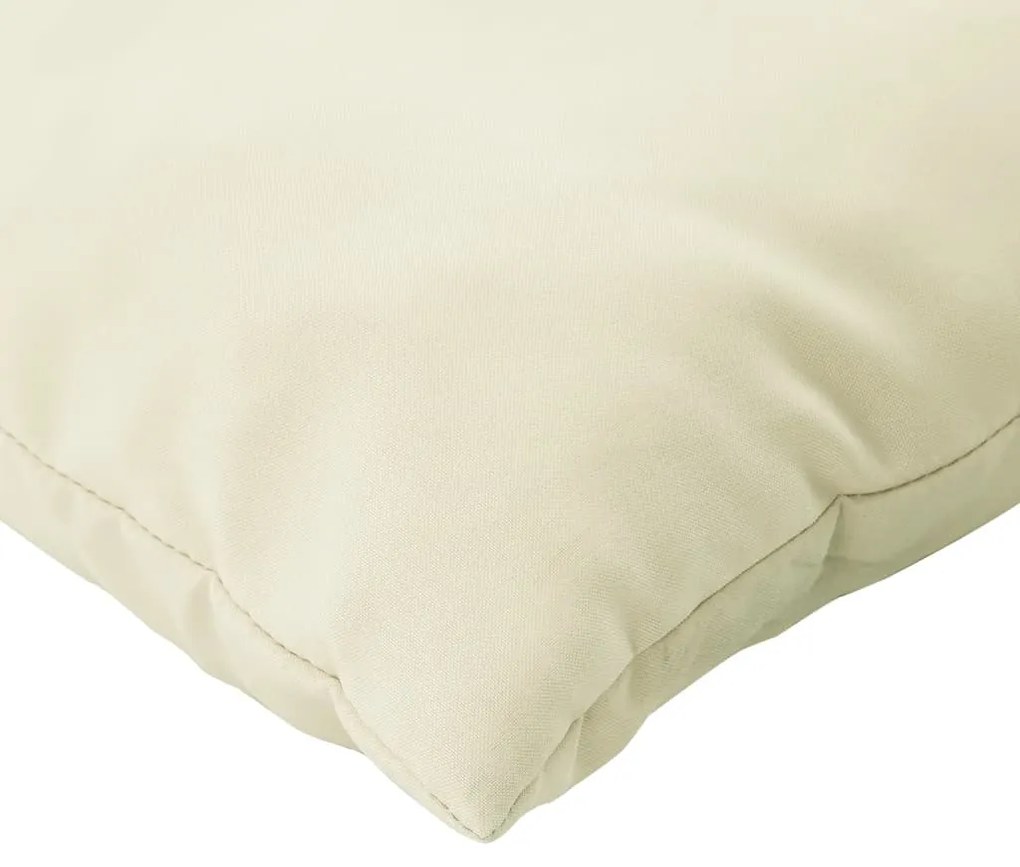 Almofadões p/ paletes 3 pcs tecido oxford branco nata