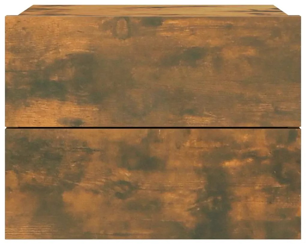 Mesa cabeceira 40x30x30 cm derivados de madeira carvalho fumado