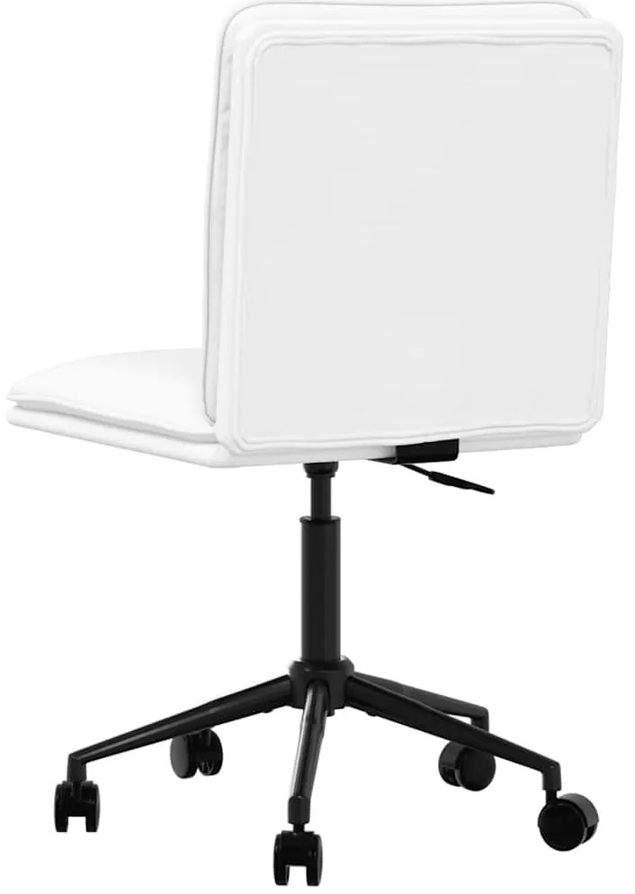 Cadeiras de jantar 2 pcs couro artificial branco