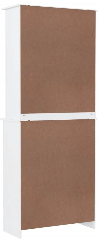 Aparador ALTA 77x35x188 cm madeira de pinho maciça branco