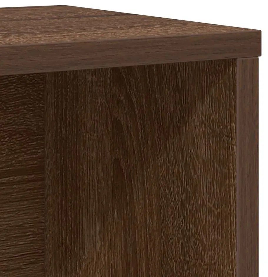 Estante 60x24x101,5 cm derivados de madeira carvalho castanho