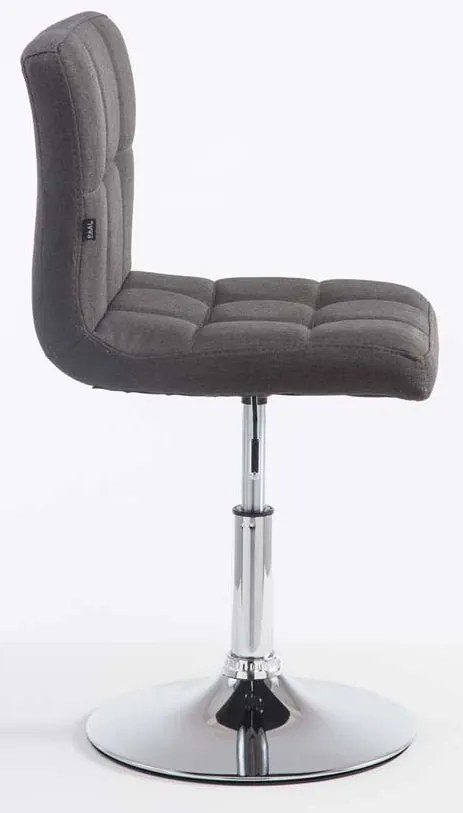 Conjunto de 2 bancos altos Palma V2 em tecido 74-88 x 44 x 49 cm Cinzento