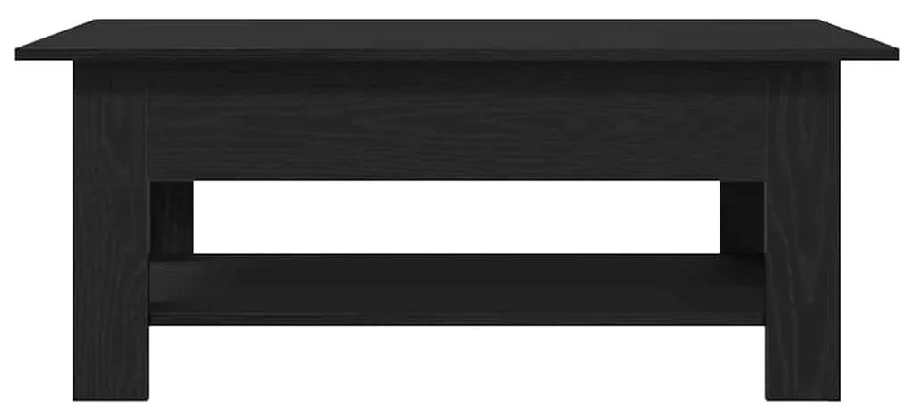 Mesa de café vidaXL em preto e carvalho com dimensões de 102x55x42 cm